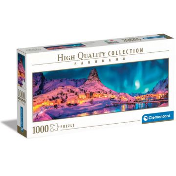 Colorful Night Over Lofoten Islands, 1000 pc Panorama puzzle